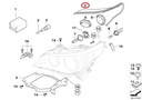 OE BMW E60 E61 ПРОКЛАДКА ЛЕВОЙ ФАРЫ