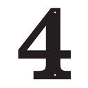 НОМЕР ДОМА, ЦИФРА 4, НЕРЖАВЕЮЩАЯ СТАЛЬ