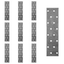 PP4 ПЛАСТИНА ПЕРФОРИРОВАННАЯ КАРПАНСОВАЯ СОЕДИНИТЕЛЬНАЯ 40x160x2 10шт. DOMAX ПЛОСКИЙ ПЛАСТИНКА