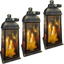 НАБОР ФОНАРЕЙ CORTINA 31 СМ ОСЕННИЙ ДЕКОРАТИВНЫЙ ФОНАРЬ СВЕТОДИОДНЫЕ СВЕЧИ