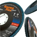 GERMA FLEX DISC FLAP ШЛИФОВАЛЬНЫЙ ДИСК ZIRKON FLAP 125 INOX 40