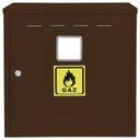 ЯЩИК ГАЗОВЫЙ ШКАФ 40х70х25 КОРИЧНЕВЫЙ БЕЗ ЗАДНИЦЫ