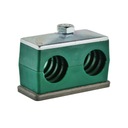 ДВОЙНОЙ ЗАЖИМ ДЛЯ КРЕПЛЕНИЯ ТРУБКИ ГИДРАТАЦИИ 16 мм.