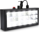 KOLOROFON STROBOSKOP BIAŁE ŚWIATŁO REFLEKTOR DYKOTEKOWY 18LED CZUJNIK DŹW.