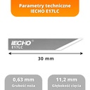 Nóż Oscylacyjny CNC Wleczony IECHO E17LC do Plotera CNC Kod producenta PRINT.GG