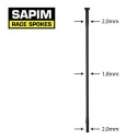Sapim Race 2.0-1.8-2.0 прямые спицы 280