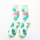 Ponožky dámske pánske s plameniakom plameniak vták tropická potlač print Značka Sajbazar