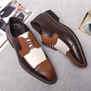Pánske patchworkové formálne pánske topánky Originálny obal od výrobcu iné