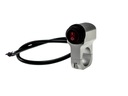 Włącznik, przełącznik podśw. LED CNC 22 mm srebrny