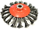 ПРОВОЛОЧНАЯ ДИСКОВАЯ ЩЕТКА ДЛЯ ШЛИФРОВАЛЬНОЙ МАШИНЫ 125 мм М14 ВИТАЯ ПРОВОЛОКА