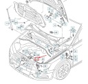 AUDI A3 8V CÂBLE BLOQUEURS COUVERCLES MOTEUR LHD 8V1823535B ORIGINALEphoto 7