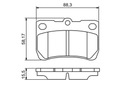 ZAPATAS DE FRENAPARA PARTE TRASERA PARA TOYOTA MARK X I 2.5 3.0 