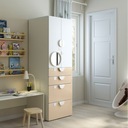 IKEA SMASTAD PLATSA Skriňa biela/breza 60x57x181cm Šírka nábytku 60 cm