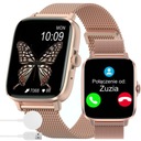 SMARTWATCH ZEGAREK DAMSKI ZŁOTY PROSTOKĄTNY ROZMOWY SPORT NFC 1,9 LCD PL