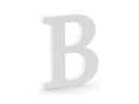 ДЕРЕВЯННАЯ БУКВА Б БЕЛАЯ 16,5X20 СМ БУКВА