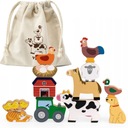 Пазл VIGA из деревянных кубиков, статуэтки Монтессори, сельскохозяйственные животные