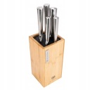 НАБОР СТАЛЬНЫХ НОЖЕЙ + БАМБУКОВЫЙ БЛОК