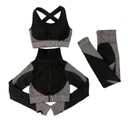 ЖЕНСКИЙ КОСТЮМ ДЛЯ ТРЕНИРОВКИ ДЛЯ ФИТНЕСА, ИЗ 3-Х ЧАСТЕЙ