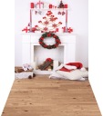 Фон MATTE CHRISTMAS с камином 180x400 sw157