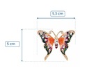 Брошь ПИНЕТС с цирконами Бабочка Butterfly Zircons