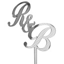 Серебряные зеркальные INITIALS для топера с инициалами SILVER LUSTRO
