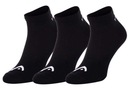 HEAD Ponožky Sneaker Black 3PAK 39-42