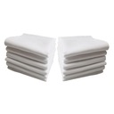 12 kusov čistej bielej bavlny v jednotnom
