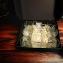 Графин для виски с гравировкой на 6 бокалов, подарок на свадьбу холостяку на день рождения