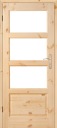 Межкомнатные двери с завязками MANHATTAN WOOD 80 L P