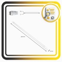 SWIETLOWKA T8 LED (СВІТЛОДІОД) 120CM 18,5W NANO 6000K ZASILANA JEDNOSTRONNIE DO OPRAW  (16691751749) фото min 6