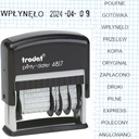 ШТАМП ДАТА ШТАМП С ПАРОЛЕМ TRODAT 4817 НОМЕР ГОД МЕСЯЦ ДЕНЬ ЧЕРНЫЙ