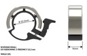 Zvonček na MTB bicykel Mechanický Diskrétny čierny Kód výrobcu Dzwonek Q