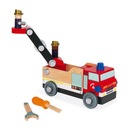Wóz strażacki do składania z narzędziami Janod Płeć chłopcy dziewczynki