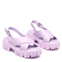 ФИОЛЕТОВЫЕ ЖЕНСКИЕ САНДАЛИИ НА ПЛАТФОРМЕ OTIDA 37