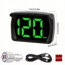 БАГАТОФУНКЦІОНАЛЬНИЙ СПІДОМЕТР LED (СВІТЛОДІОД) GPS HUD ЦИФРОВИЙ KM/H 80 X 54MM  (18485258294) фото min 11