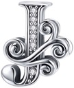 Подвески-подвески Подвески в форме буквы J Подвески Серебро 925 Подвески Trusky