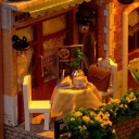 Дерев'яна головоломка Мініатюрний будиночок Book Nook 