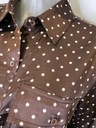 Saténová košeľa Guess s bodkami S klasická Dominujúci vzor bodky