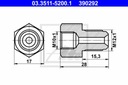 ATE 03.3511-5200.1 ADAPTER, CABLE DE FRENADO 