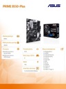 Základná doska PRIME B550-PLUS AM4 4DD R4 HDMI/DP M. Podporované procesory AMD