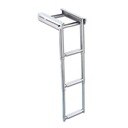 ТЕЛЕСКОПИЧЕСКАЯ ЛЕСТНИЦА 3 СТУПЕНИ С НАПРАВЛЯЮЩЕЙ, ШИРИНА 220 мм