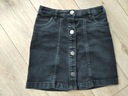 Spódnica jeansowa dziewczęca 134 F&F Kolor czarny