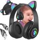 НАУШНИКИ ДЕТСКИЕ БЕСПРОВОДНЫЕ КОШАЧЬИ УШИ RGB Детские ИГРОВЫЕ
