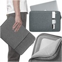 СУМКА-ЧЕХОЛ С КАРМАНОМ ДЛЯ НОУТБУКА MACBOOK PRO AIR 15 16 СЕРЫЙ