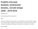 , НАСОС ПАЛИВА KAWASAKI ZX10R ZX10 R NINJA 08-10  (16360644149) фото min 6