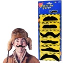 НАБОР ИСКУССТВЕННЫХ САМОКЛЕЯЩИХСЯ УСОВ ДЛЯ БОРОДЫ 6 шт.