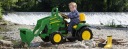 PEG PEREGO АККУМУЛЯТОРНЫЙ ТРАКТОР JOHN DEERE трактор с ковшом 12В РАДИО FM