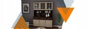Príborník Vitrína 150 cm Komoda do kuchyne Obývacia izba Počet zásuviek 3