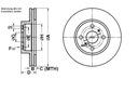 DISCS BRAKE 2 PCS. TOYOTA IQ ASTON MARTIN CYGN 