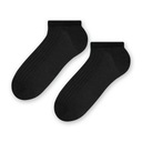 STEVEN členkové ponožky 100% BAVLNA 042 čierna ' 44-46 Povrch matný